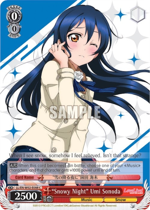 Image for "Snowy Night" Umi Sonoda (LL/EN-W02-E088 C) (Love Live! DX Vol.2) - Weiss Schwarz