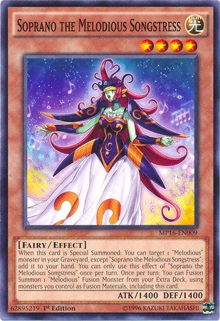 Image for Soprano the Melodious Songstress (MP16-EN009) (MP16) - YuGiOh
