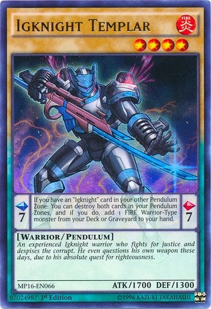 Image for Igknight Templar (MP16-EN066) (MP16) - YuGiOh