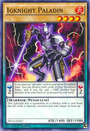 Image for Igknight Paladin (MP16-EN067) (MP16) - YuGiOh