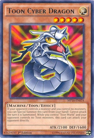 Image for Toon Cyber Dragon (MP16-EN074) (MP16) - YuGiOh