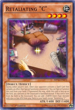 Image for Retaliating "C" (MP16-EN076) (MP16) - YuGiOh