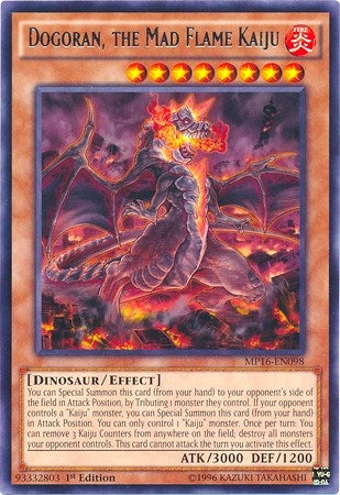 Image for Dogoran, the Mad Flame Kaiju (MP16-EN098) (MP16) - YuGiOh