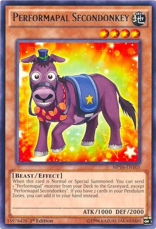 Image for Performapal Secondonkey (MP16-EN105) (MP16) - YuGiOh