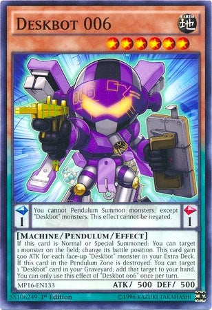 Image for Deskbot 006 (MP16-EN133) (MP16) - YuGiOh