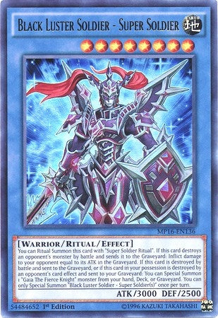 Image for Black Luster Soldier - Super Soldier (MP16-EN136) (MP16) - YuGiOh