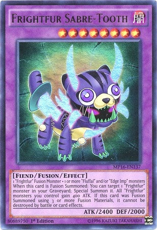 Image for Frightfur Sabre-Tooth (MP16-EN137) (MP16) - YuGiOh