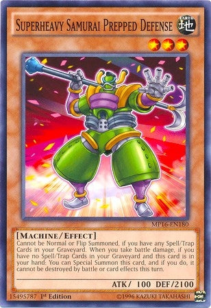 Image for Superheavy Samurai Prepped Defense (MP16-EN180) (MP16) - YuGiOh
