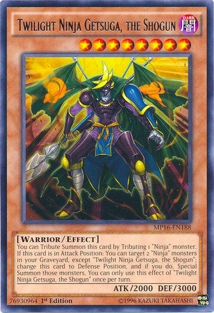 Image for Twilight Ninja Getsuga, the Shogun (MP16-EN188) (MP16) - YuGiOh