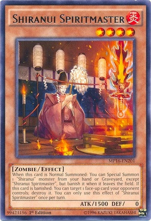 Image for Shiranui Spiritmaster (MP16-EN201) (MP16) - YuGiOh