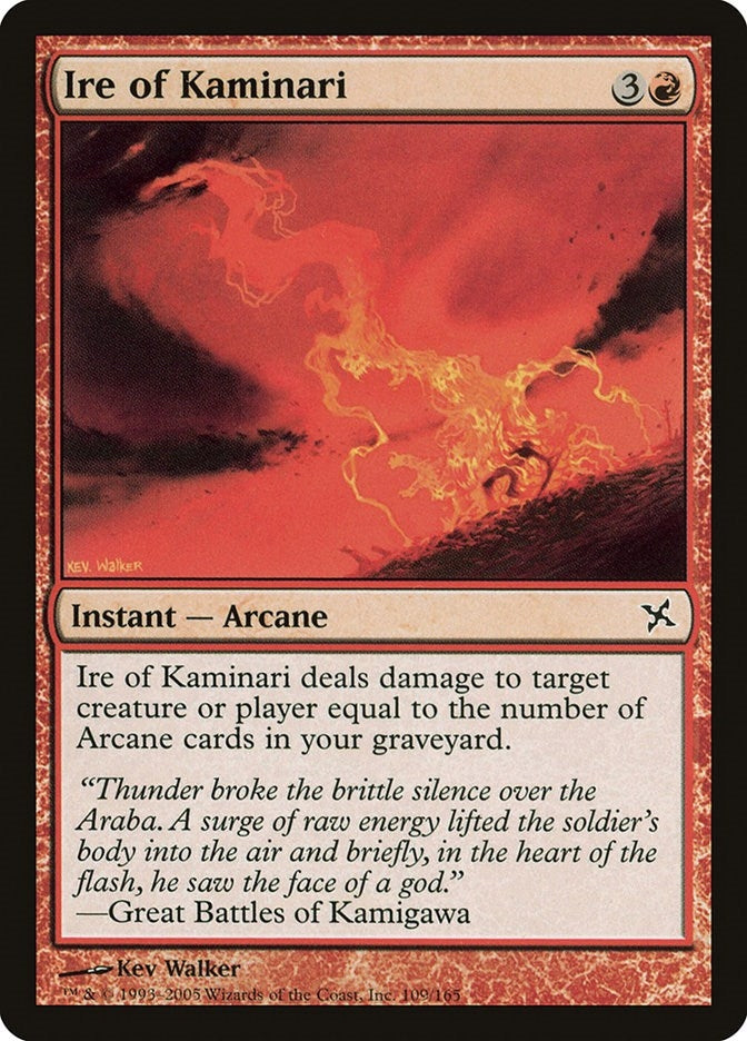 Image for Ire of Kaminari (109) (Betrayers of Kamigawa) - Magic: The Gathering
