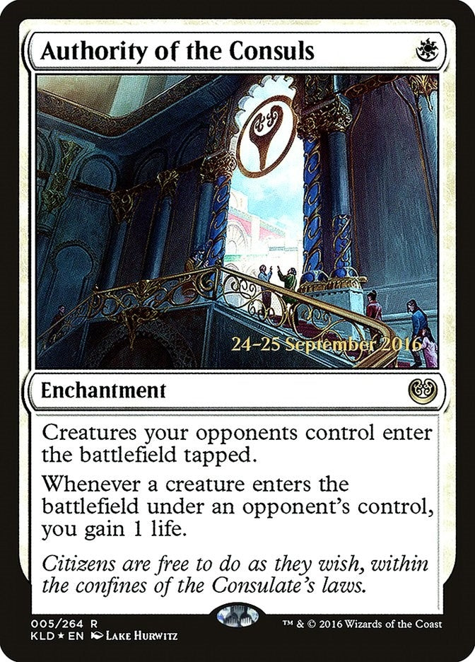 Image for Authority of the Consuls (KLD) (5) (Prerelease Cards) - Magic: The Gathering