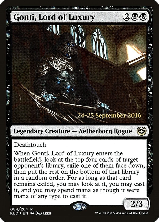 Image for Gonti, Lord of Luxury (84) (Prerelease Cards) - Magic: The Gathering