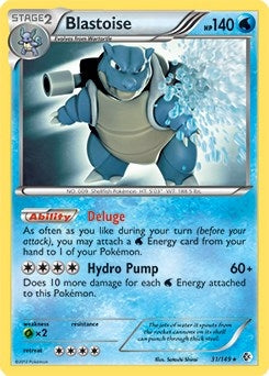 Image for Blastoise - 31/149 (BW Boundaries Crossed) (031/149) (PR) - Pokemon
