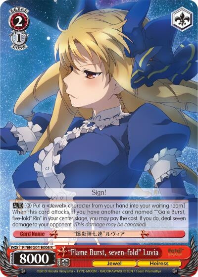 Image for "Flame Burst, seven-fold" Luvia (PI/EN-S04-E006 R) (Fate/kaleid liner PRISMA ILLYA DX) - Weiss Schwarz