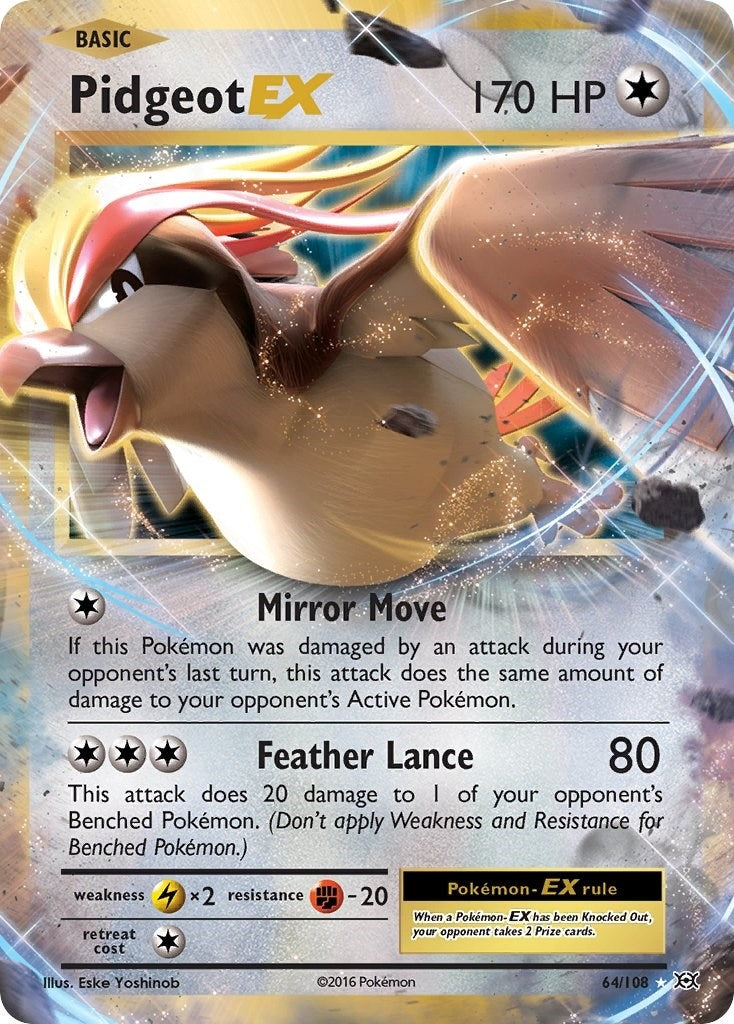 Image for Pidgeot EX (64/108) (EVO) - Pokemon
