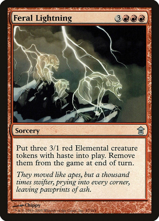Image for Feral Lightning (97) (Saviors of Kamigawa) - Magic: The Gathering