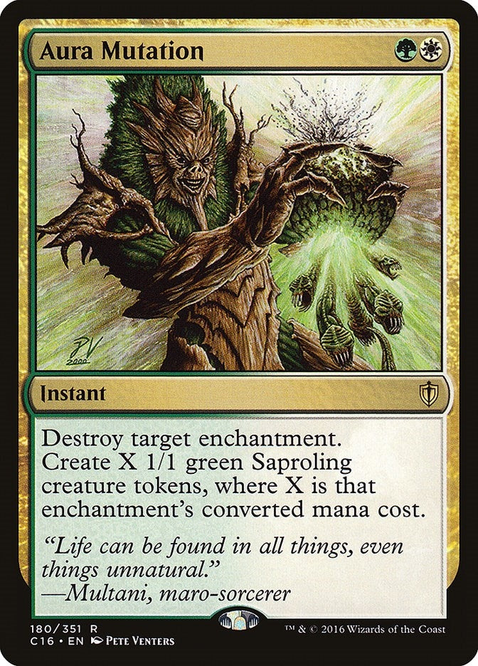 Image for Aura Mutation (180) (Commander 2016) - Magic: The Gathering
