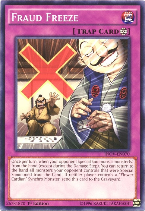 Image for Fraud Freeze (INOV-EN070) (INOV) - YuGiOh