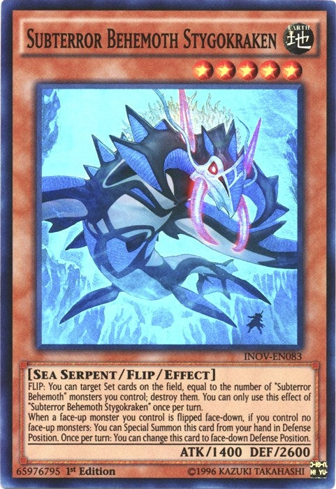 Image for Subterror Behemoth Stygokraken (INOV-EN083) (INOV) - YuGiOh