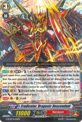 Image for Eradicator, Dragonic Descendant (G-BT09/Re:04EN) (G-BT09: Divine Dragon Caper) - Cardfight Vanguard