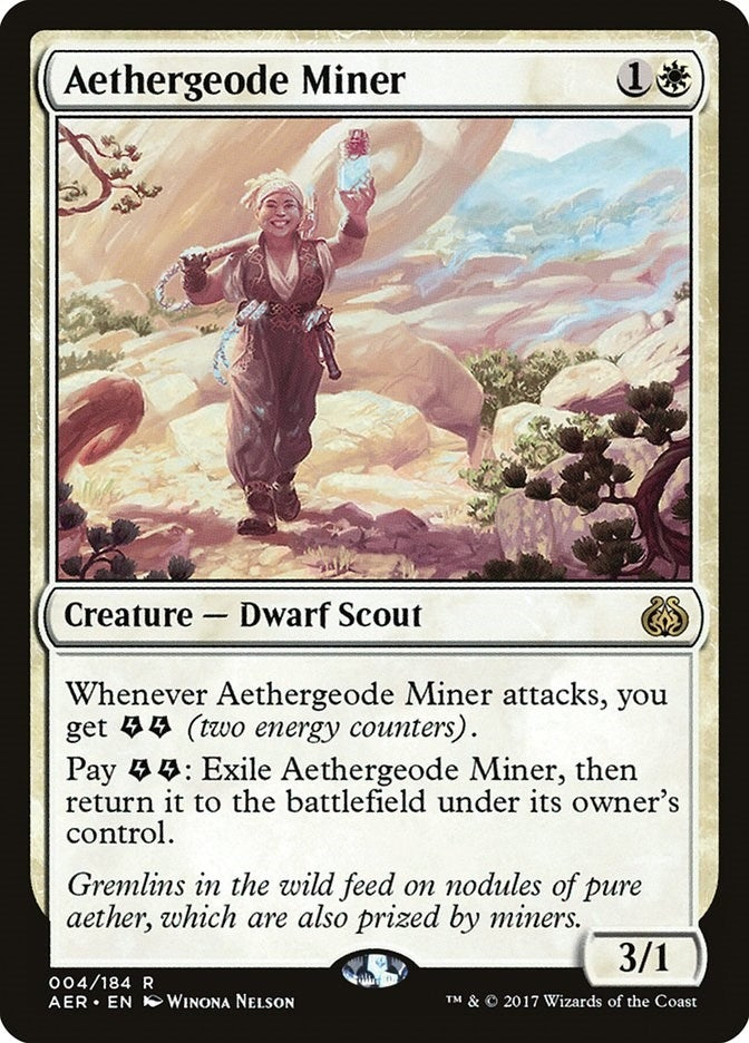 Image for Aethergeode Miner (4) (Aether Revolt) - Magic: The Gathering