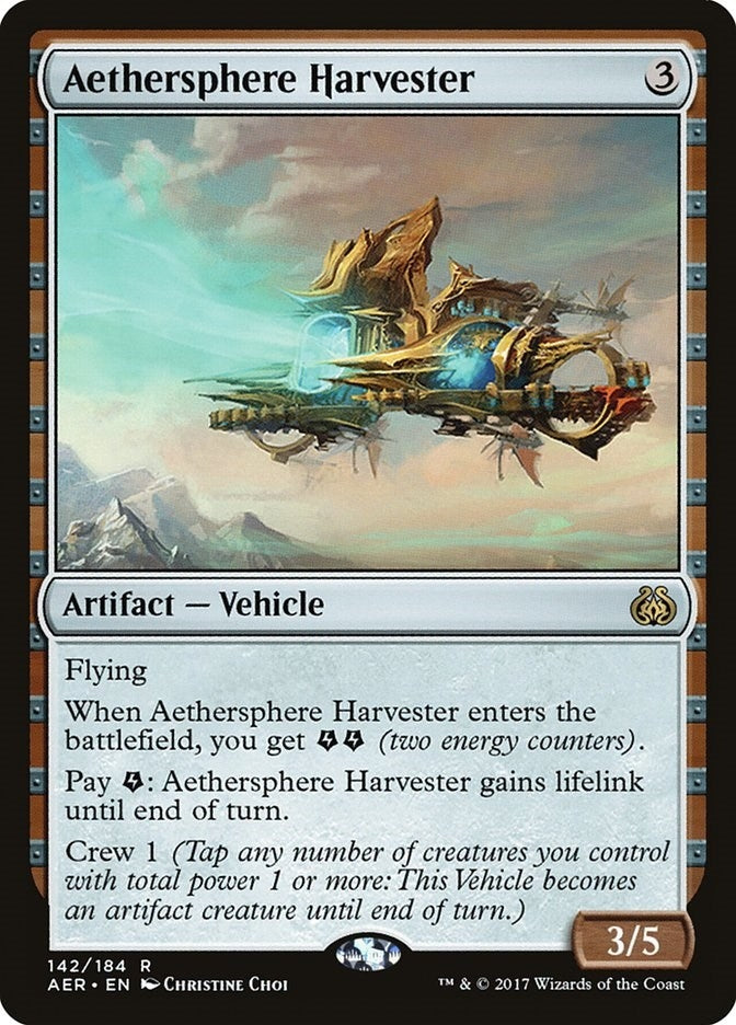 Image for Aethersphere Harvester (142) (Aether Revolt) - Magic: The Gathering