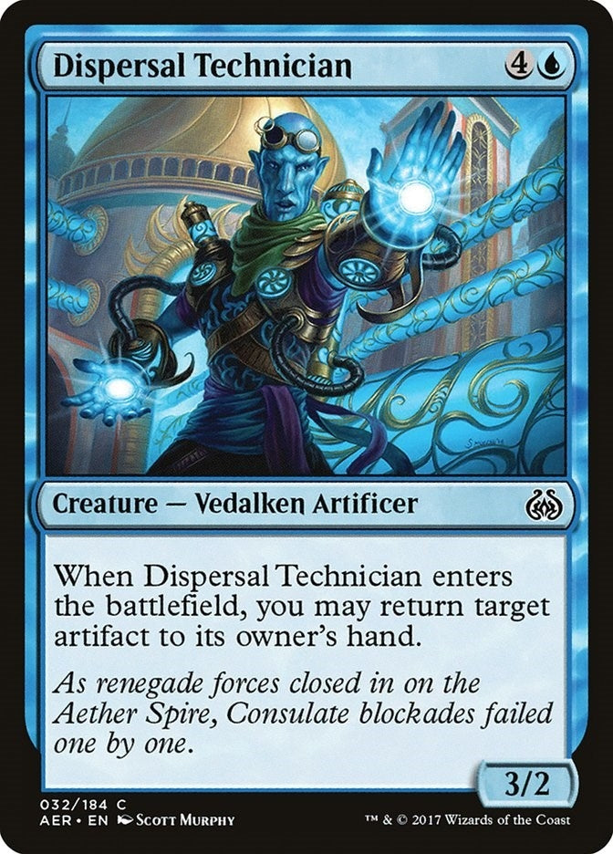 Image for Dispersal Technician (32) (Aether Revolt) - Magic: The Gathering