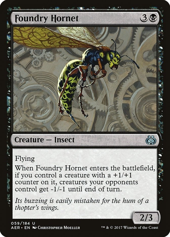 Image for Foundry Hornet (59) (Aether Revolt) - Magic: The Gathering