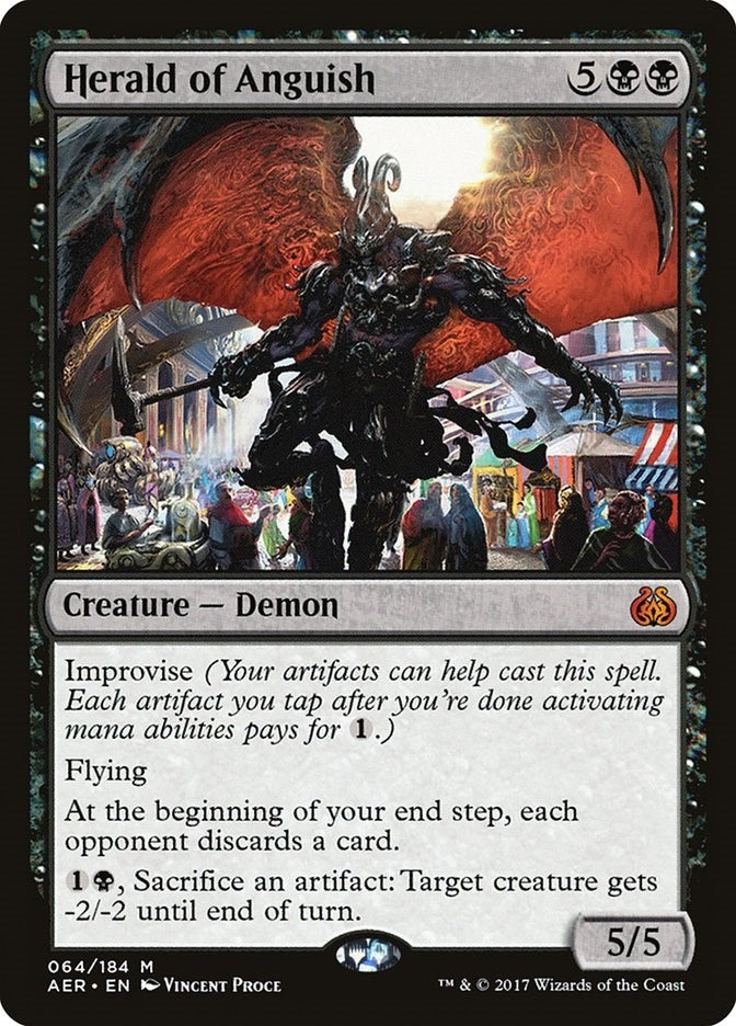 Image for Herald of Anguish (64) (Aether Revolt) - Magic: The Gathering