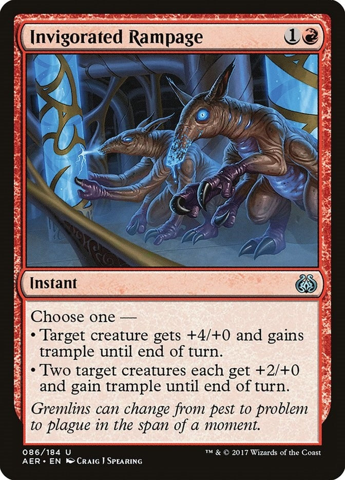 Image for Invigorated Rampage (86) (Aether Revolt) - Magic: The Gathering