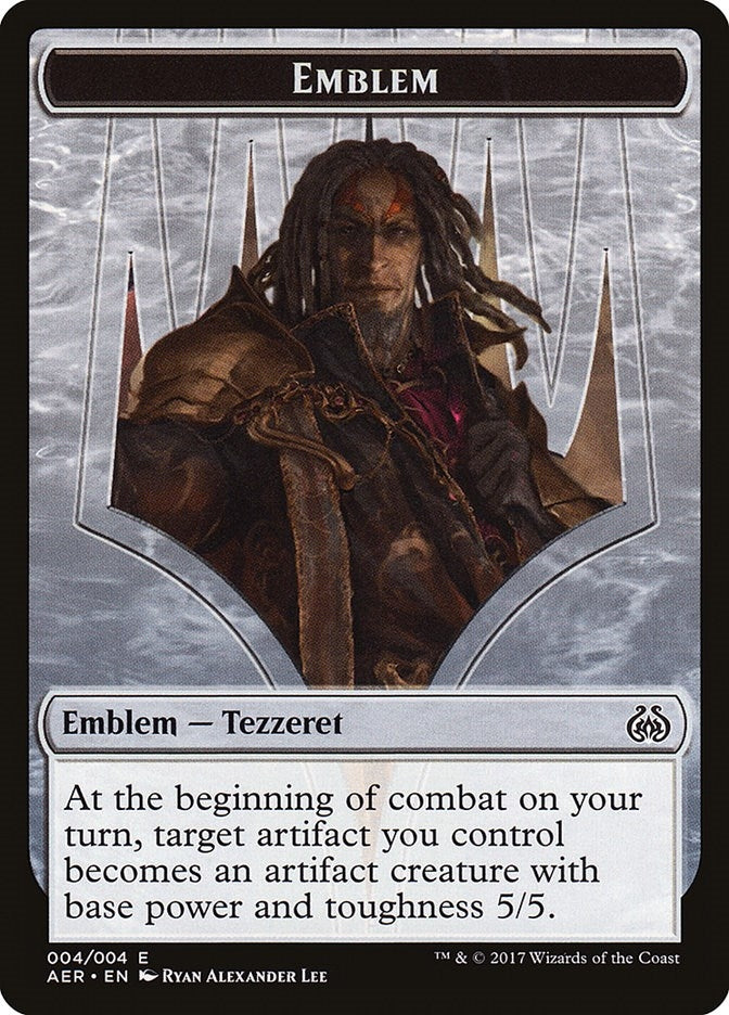 Image for Emblem - Tezzeret the Schemer (4) (Aether Revolt) - Magic: The Gathering