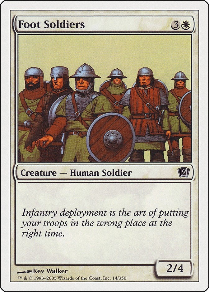 Image for Foot Soldiers (14) (9th Edition) - Magic: The Gathering