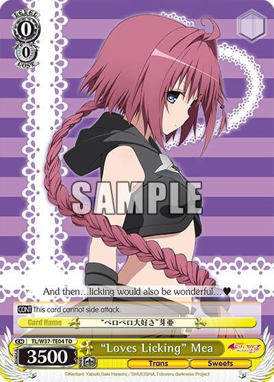 Image for "Loves Licking" Mea (TL/W37-TE04 TD) (To Loveru Darkness 2nd) - Weiss Schwarz