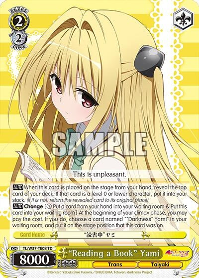 Image for "Reading a Book" Yami (TL/W37-TE08 TD) (To Loveru Darkness 2nd) - Weiss Schwarz