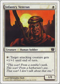 Image for Infantry Veteran (21) (9th Edition) - Magic: The Gathering