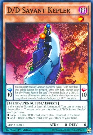 Image for D/D Savant Kepler (SDPD-EN011) (SDPD) - YuGiOh