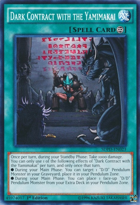 Image for Dark Contract with the Yamimakai (SDPD-EN023) (SDPD) - YuGiOh