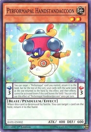 Image for Performapal Handstandaccoon (RATE-EN002) (RATE) - YuGiOh