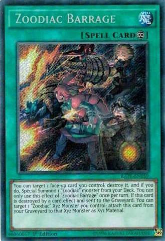 Image for Zoodiac Barrage (RATE-EN059) (RATE) - YuGiOh