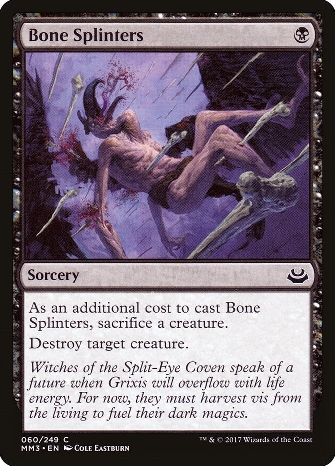 Image for Bone Splinters (60) (Modern Masters 2017) - Magic: The Gathering