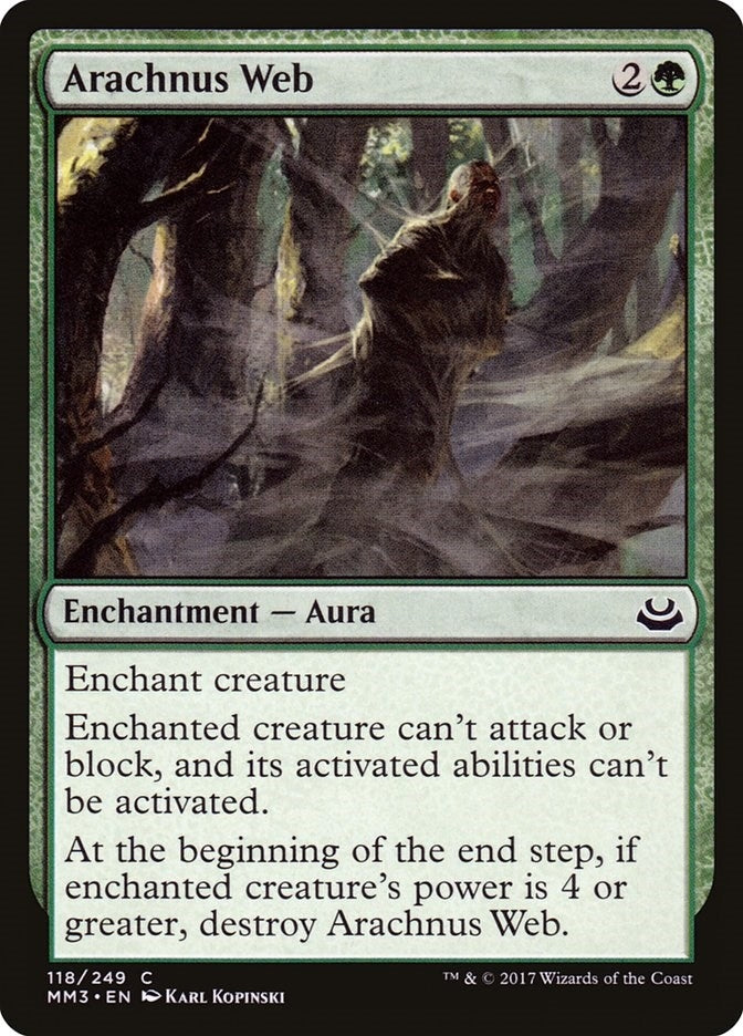 Image for Arachnus Web (118) (Modern Masters 2017) - Magic: The Gathering