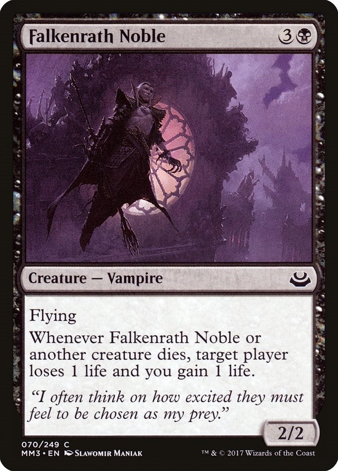 Image for Falkenrath Noble (70) (Modern Masters 2017) - Magic: The Gathering
