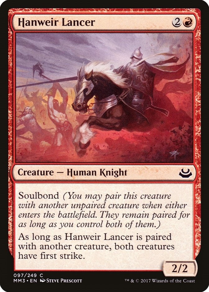 Image for Hanweir Lancer (97) (Modern Masters 2017) - Magic: The Gathering