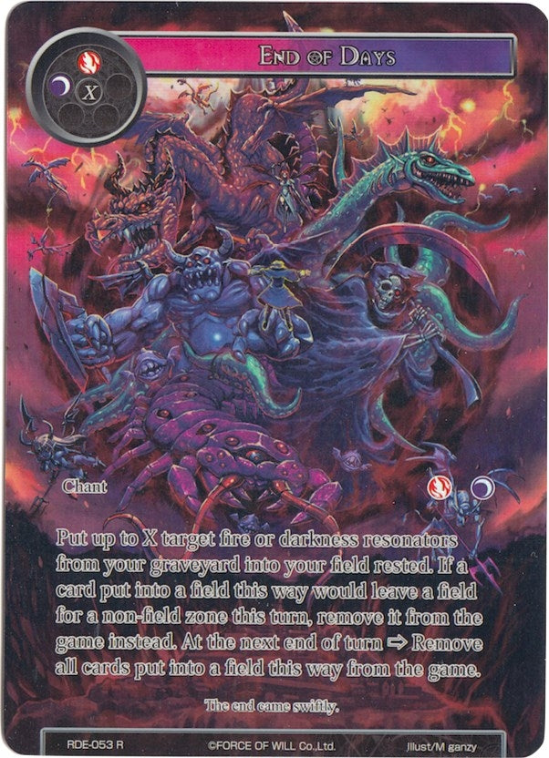 Image for End of Days (Full Art) (RDE-053) (Return of the Dragon Emperor) - Force of Will