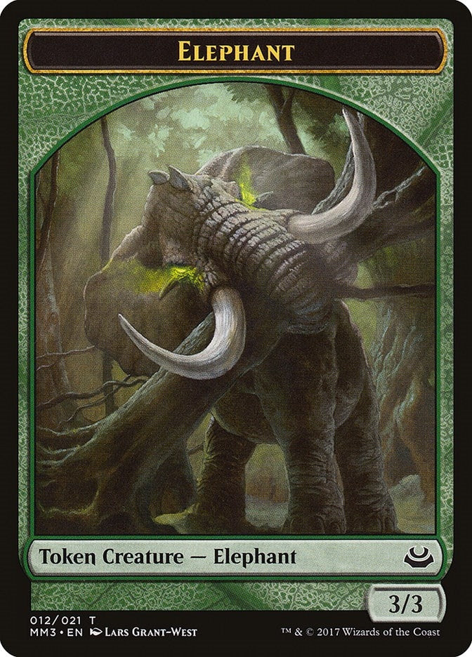 Image for Elephant Token (12) (Modern Masters 2017) - Magic: The Gathering