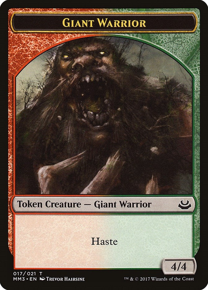 Image for Giant Warrior Token (17) (Modern Masters 2017) - Magic: The Gathering