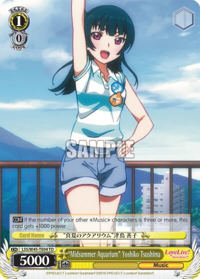 Image for "Midsummer Aquarium" Yoshiko Tsushima (LSS/W45-TE04 TD) (Love Live! Sunshine!!) - Weiss Schwarz