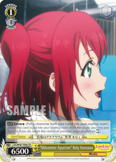 Image for "Midsummer Aquarium" Ruby Kurosawa (LSS/W45-TE06 TD) (Love Live! Sunshine!!) - Weiss Schwarz