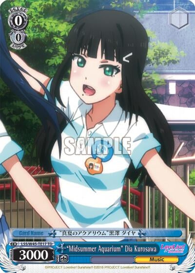 Image for "Midsummer Aquarium" Dia Kurosawa (LSS/W45-TE17 TD) (Love Live! Sunshine!!) - Weiss Schwarz